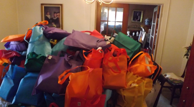 Princesses on a Mission- 118 Birthday Bags Completed